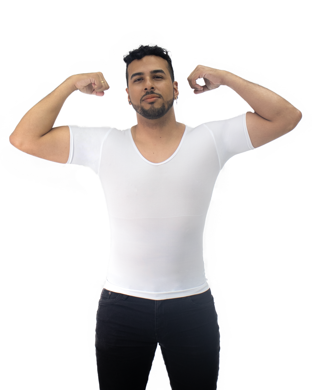 Camisa de Compresión con Manga NayidaCore™ | Define tu Figura con Manga de Soporte y Comodidad Invisible